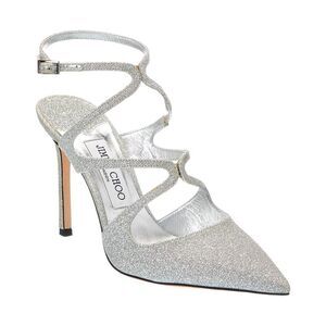 Jimmy Choo Azia 95 Glitter Pump, Silver